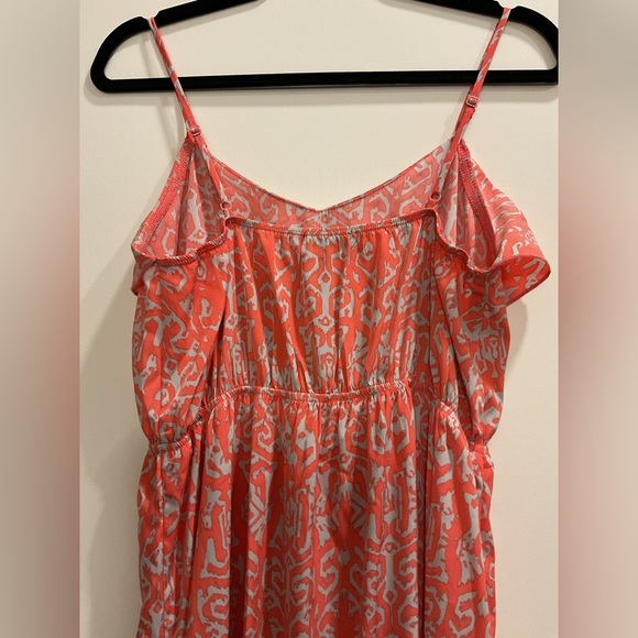 Soprano Coral and White Patterned Maxi Dress - Picture 4 of 6